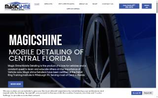 Magic Shine Mobile Detail website
