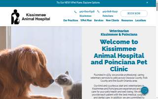 Poinciana Pet Clinic website