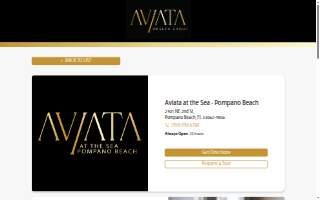 Aviata at the Sea - Pompano Beach website