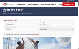 Colonial Van Lines of Pompano Beach website