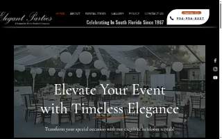 Elegant Parties website