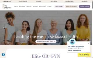 Elite OB/GYN website
