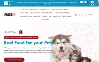 My Paleo Pet website