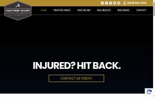 Hastings Injury Law Firm of Ponte Vedra website