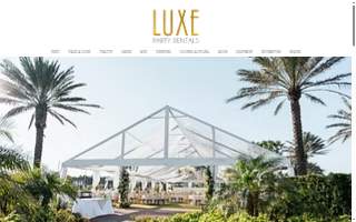 Luxe Party Rentals LLC website
