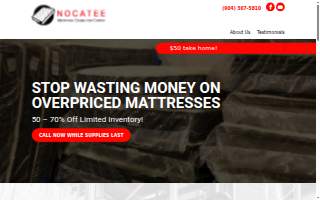 Nocatee Mattress Clearance Center website