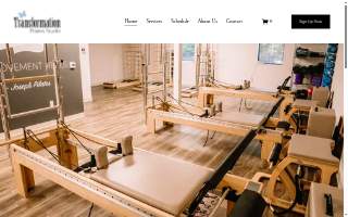 Transformation Pilates Studio website
