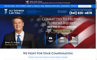 All Injuries Law Firm website