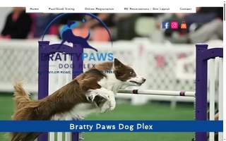 Bratty Paws Dog Plex website