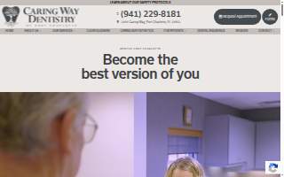 Caring Way Dentistry website
