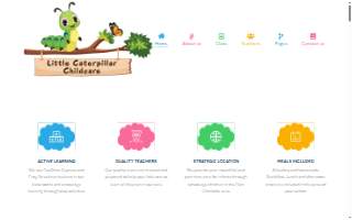 Little Caterpillar Childcare website