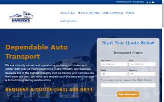 Marescas Auto Transport website