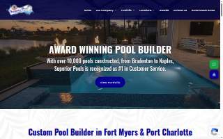 Superior Pools of Southwest Florida Inc. website