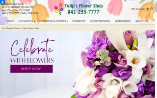 Tulips Flower Shop website