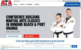 ATA Martial Arts of Ormond Beach website