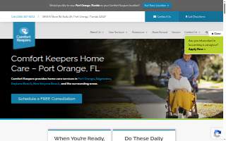 Comfort Keepers Home Care of Port Orange website