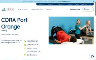 CORA Physical Therapy Port Orange website