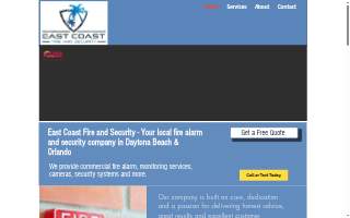 East Coast Fire and Security website