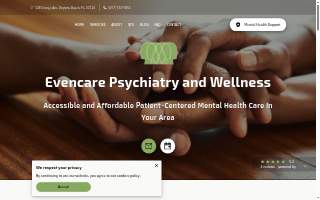 Evencare Psychiatry & Wellness website