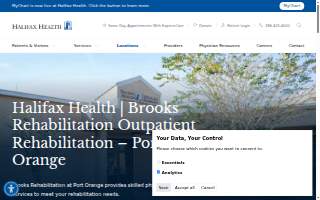 Halifax Health | Brooks Rehabilitation Outpatient Clinic - Port Orange website