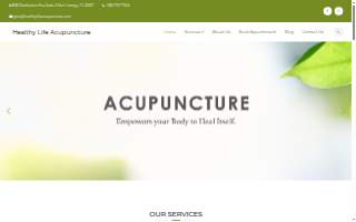 Healthy Life Acupuncture website