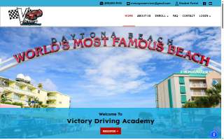 Victory Driving Academy website