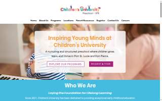 Children's University Preschool of Port St. Lucie website