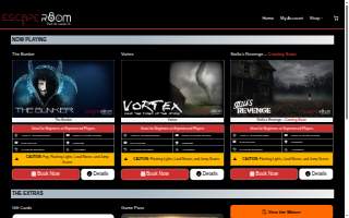 Escape Room PSL website