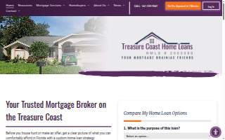 Treasure Coast Home Loans website