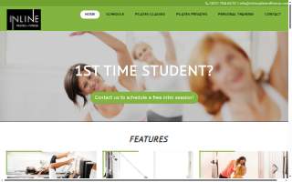INLINE Pilates + Fitness website