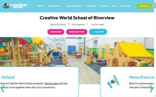 Creative World School - Riverview website