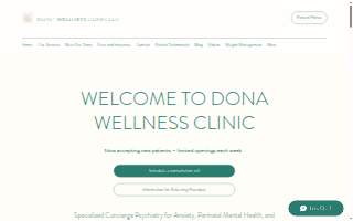 Dona Wellness Clinic website