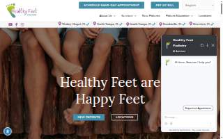 Healthy Feet Podiatry- Brooksville FL website