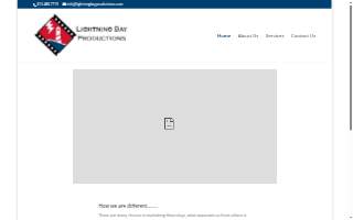 Lightning Bay Productions - Video and Drone services website