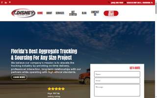T. Disney Trucking & Grading, Inc of Riverview website
