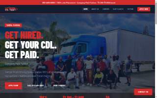 Tampa Truck Driving School website