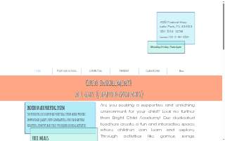 Bright Child Academy website