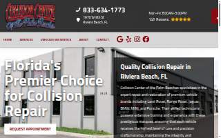Collision Center of the Palm Beaches website