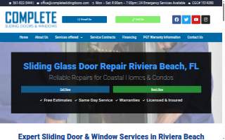 Complete Sliding Doors of Riviera Beach website