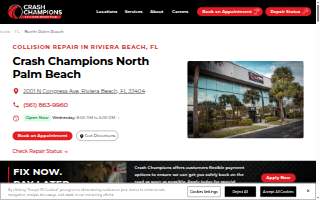 Crash Champions Collision Repair North Palm Beach of Riviera Beach website