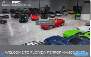 Florida Performance Cars website