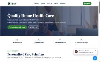 Grace Home Care FL of Riviera Beach website