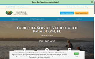 Juno Beach Animal Hospital website