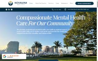 NovaLuna Mental Health of Riviera Beach website