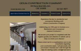 Odum Construction Co. website