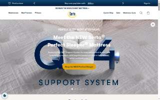 Serta Simmons Bedding website