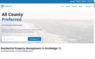 All County Preferred Property Management of Rockledge website