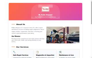 IR Auto Repairs website