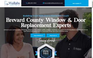 Wallaby Windows of Brevard website