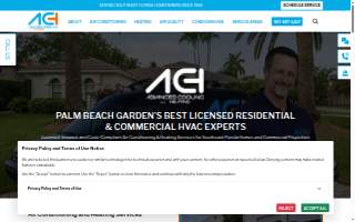 Cleaner Air Heating & Cooling Palm Beach website
